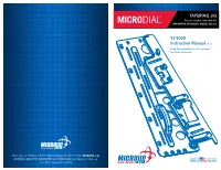 Microdial Tapering Jig Manual