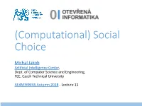 Computational Social Choice