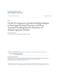 On the Development of Analytical Methodologies to Interrogate The