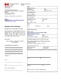 Request for Proposal