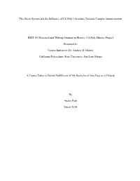 The Greek System and the Influence of Cal Poly's Students Towards
