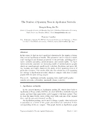 The Number of Spanning Trees in Apollonian Networks