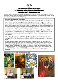 1St Sunday After Trinity Newsletter – Sunday 14Th June Issue 14
