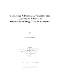 Modeling Classical Dynamics and Quantum Effects In