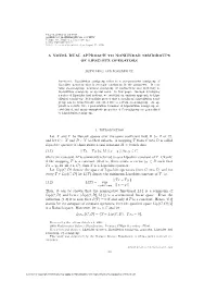 A Novel Dual Approach to Nonlinear Semigroups of Lipschitz Operators