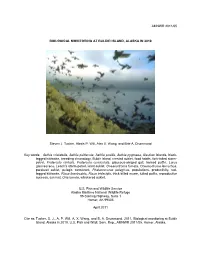 Biological Monitoring at Buldir Island, Alaska in 2010