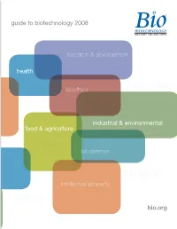 Guide to Biotechnology 2008