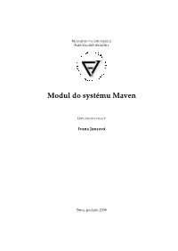 Modul Do Systému Maven