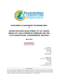 Proposed Upgrade of a Sewage Pipeline In