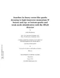 Searches for Heavy Vector-Like Quarks Decaying to High Transverse