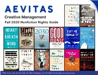 Fall 2020 Nonfiction Rights Guide