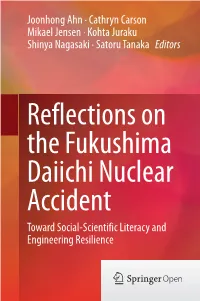 Joonhong Ahn · Cathryn Carson Mikael Jensen · Kohta Juraku Shinya Nagasaki · Satoru Tanaka Editors