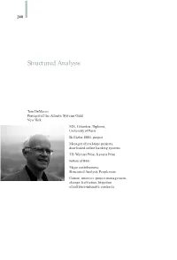 Structured Analysis