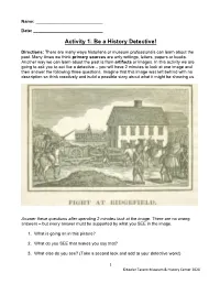 Student Activities Packet