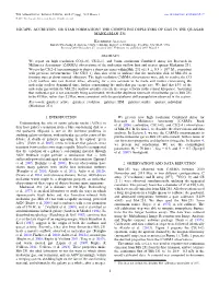 The Competing Depleters of Gas in the Quasar Markarian