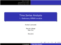 Time Series Analysis 1