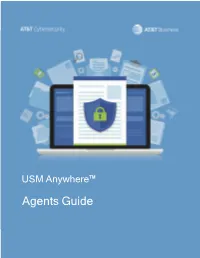 USM Anywhere Agents Guide