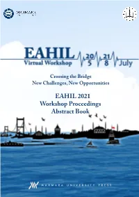 Abstract Book EAHIL 2021 Workshop Proceedings Abstract Book
