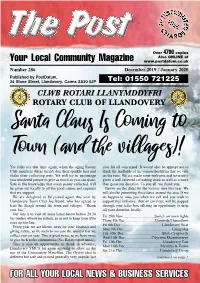 (And the Villages)! Yes Folks It’S That Time Again, When the Aging Rotary Year for All Concerned
