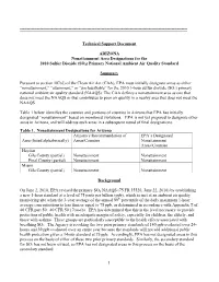 Arizona Technical Support Document (PDF)