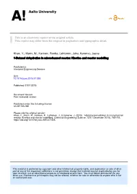 Karinen, Reetta; Lehtonen, Juha; Kanervo, Jaana 1-Butanol Dehydration in Microchannel Reactor: Kinetics and Reactor Modelling