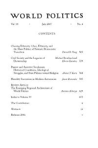 Passive and Assertive Secularism: Historical Conditions, Ideological Struggles, and State Policies Toward Religion Ahmet T