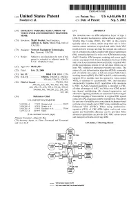 (12) United States Patent (10) Patent No.: US 6,445,696 B1 Foodeei Et Al