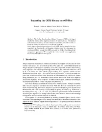 Importing the OEIS Library Into Omdoc