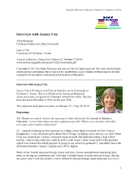 Interview with Jessica Utts
