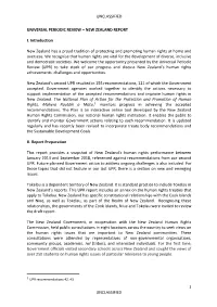 New Zealand Third National UPR Report As Submitted to UN [PDF