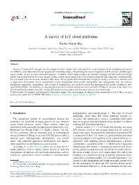 A Survey of Iot Cloud Platforms