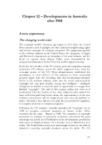 Chapter 12 – Developments in Australia After 1968