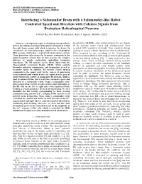 Control of Speed and Direction with Calcium Signals from Brainstem Reticulospinal Neurons