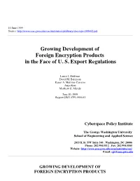 Growing Development of Foreign Encryption Products in the Face of U