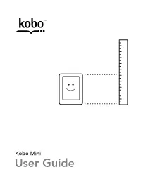 Kobo Mini Ereader User Guide EN