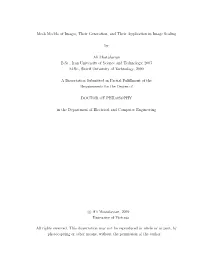Mesh Models of Images, Their Generation, and Their Application in Image Scaling