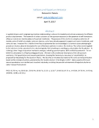 Solitons and Quantum Behavior Abstract