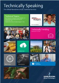 Technically Speaking the Official Newsletter of GSC Technical Services