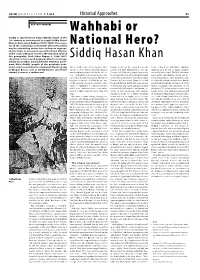 Wahhabi Or National Hero? Siddiq Hasan Khan
