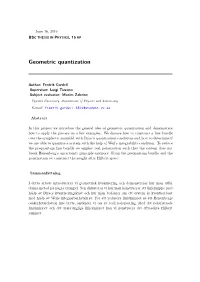 Geometric Quantization
