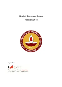 Monthly Coverage Dossier February 2018