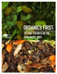 Organics First: Setting Toronto on the Zero Waste Path