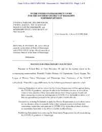 Plaintiffs' Motion for Preliminary Injunction