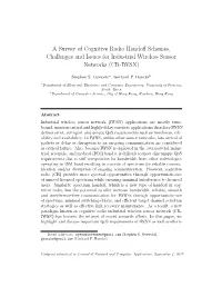 A Survey of Cognitive Radio Handoff Schemes