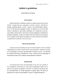 Author's Guidelines 2008.DOC, 1