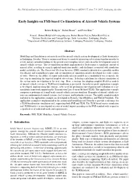 Early Insights on FMI-Based Co-Simulation of Aircraft Vehicle Systems