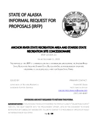 State of Alaska Informal Request for Proposals (Irfp)