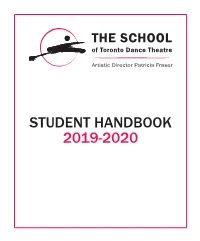 Student Handbook 2019-2020 Table of Contents