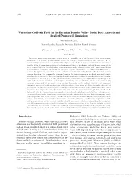 Wintertime Cold-Air Pools in the Bavarian Danube Valley Basin: Data Analysis and Idealized Numerical Simulations