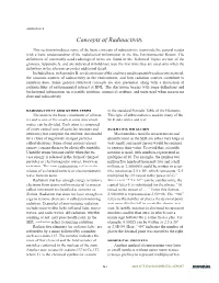 Concepts of Radioactivity